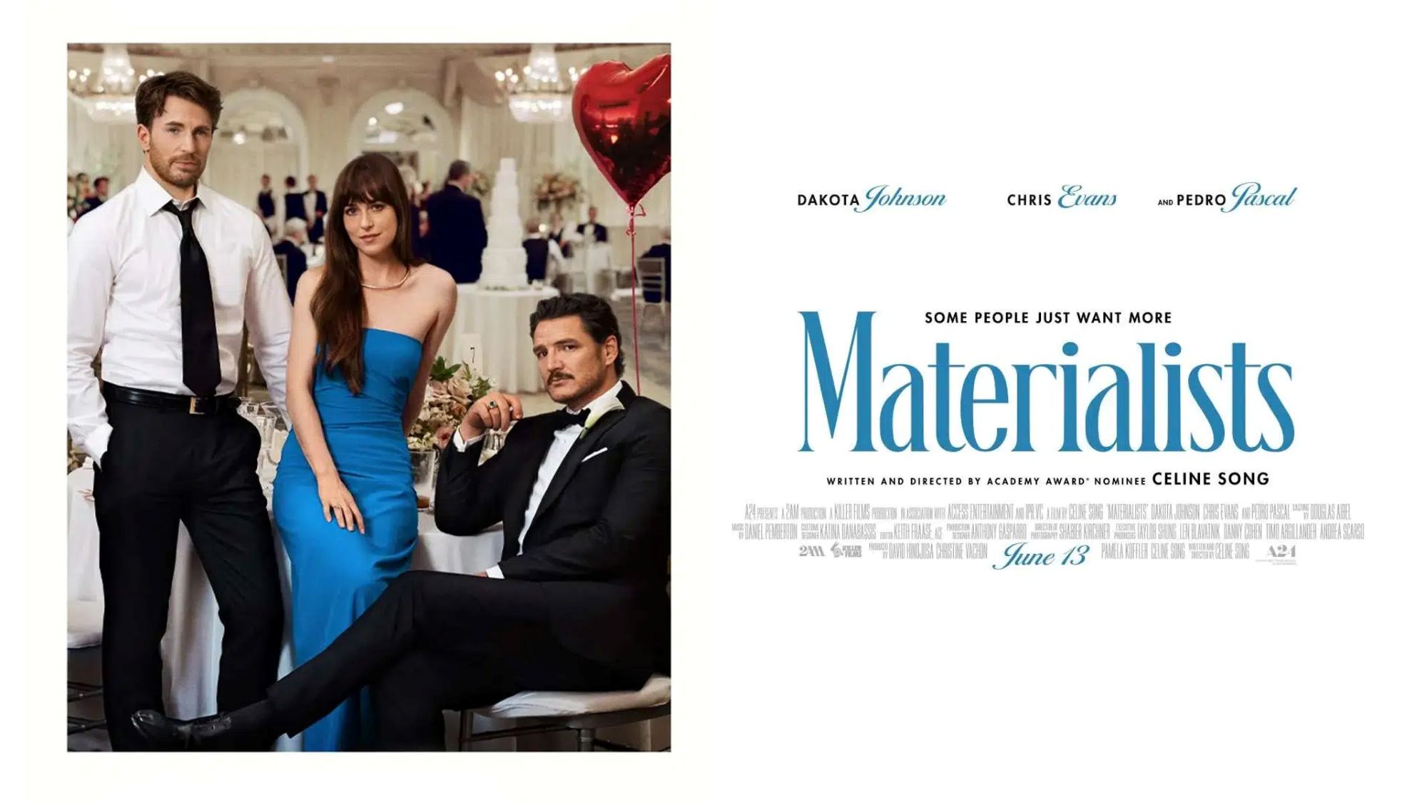 Film: Materialists [2025] - Dakota Johnson, Chris Evans, Pedro Pascal
